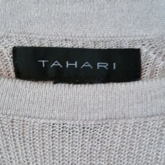 Tahari sweater NWT beige never worn large - Picture 3 of 9
